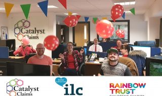 All smiles for I Love Claims charity day