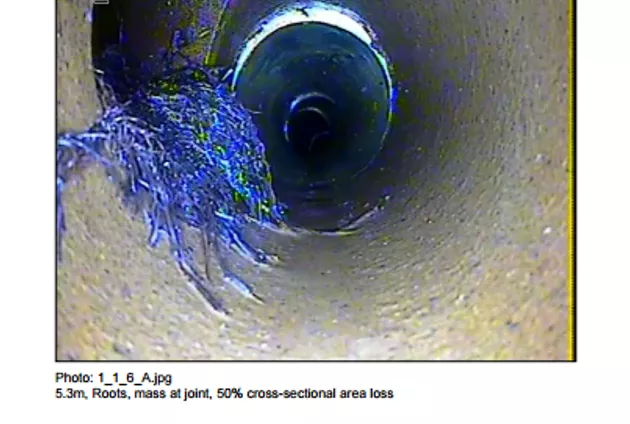 Blocked Drain - CCTV report-roots