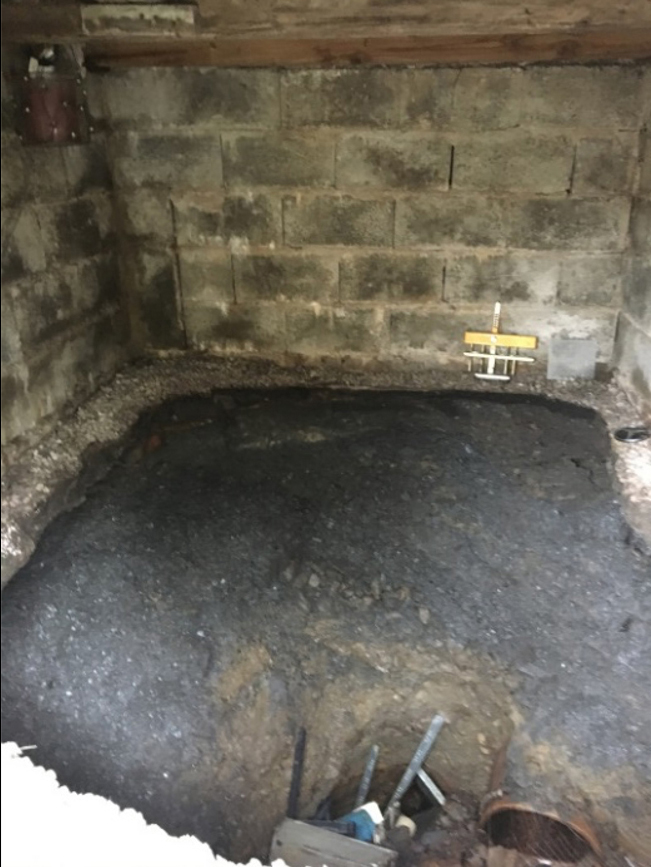 culverted watercourse - excavation back fill