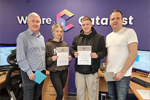 Catalyst’s first two apprentices - Emily-an-Joe