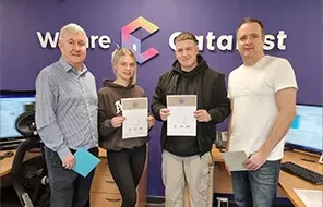 Emily and Joe achieve insurance qualification success