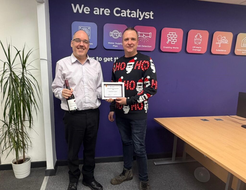 Catalyst Jonathan Leach Oct-Dec 25 Kudos winner 2
