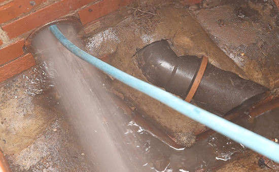 Drain jetting guide