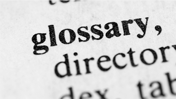 Glossary of terms