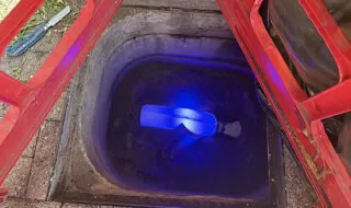 UV CIPP drain lining triggered by rat infestation