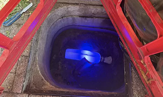Drain lining to clear rat infestation